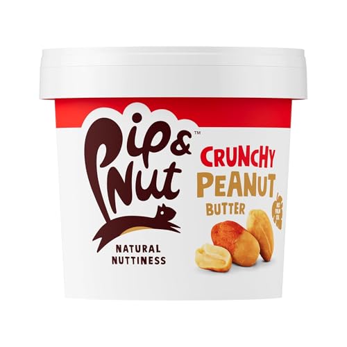 Pip & Nut - Crunchy Peanut Butter (1kg) | Natural Nut Butter, No Palm Oil, No Added Sugar, Hi-Oleic Peanuts, High in Unsaturated Fats, Gluten Free, Vegan, Dairy Free