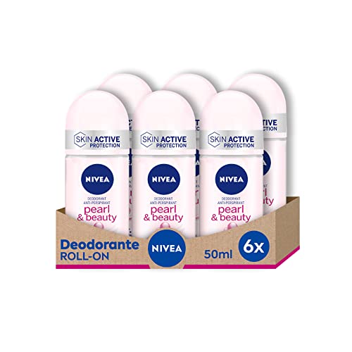 (-11%) Nivea, Roll-On-Deo, 6 Packungen à 50 ml Pearl & Beauty