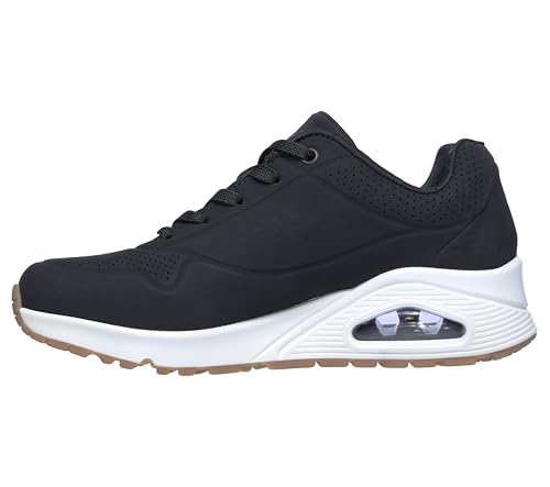 (-44%) Skechers Damen Uno Stand On Air Sneakers, Black Durabuck, 41 EU