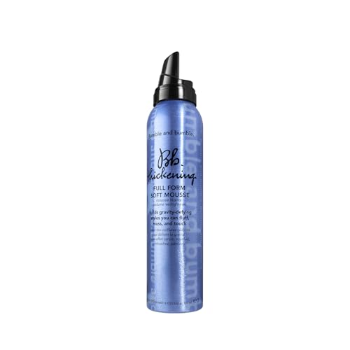 Bumble and bumble. Thickening Full Form Soft Hair Mousse | Volumizing Mousse Adds Heat Protection and Soft Hold | Anti Frizz | For Fine to Medium Straight, Wavy Hair Types, 5 Ounce