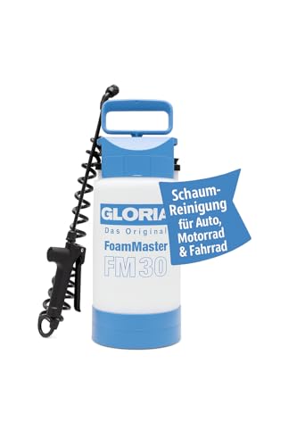 (-36%) GLORIA Schaumsprüher FoamMaster FM 30 | 3 L Drucksprüher für Auto, Motorrad & Wohnmobil | Snow Foam Sprüher für Autoshampoo & Fahrzeugpflege mit 3 Schaum-Patronen und verstellbarer Schaumkonsistenz