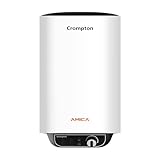 Crompton Amica 25L 5 Star Rated Storage Water Heater Geyser Black White