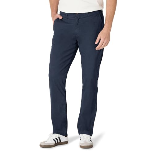 Amazon Essentials Men's Athletic-Fit Casual Stretch Chino Pant (Available in Big & Tall), Dark Navy, 36W x 30L