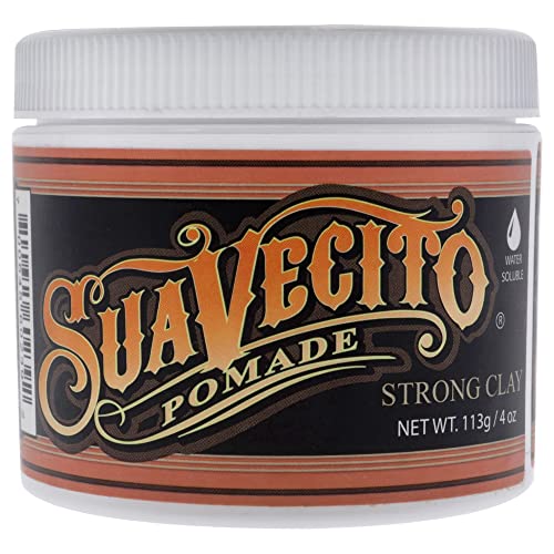 Suavecito Pomade Firme Clay 4 oz, 1 Pack - Strong Hold For Men - Low Shine Matte Hair Pomade For Natural Texture Hairstyles