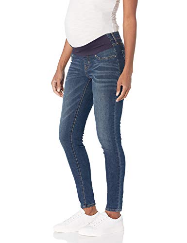 Levi Strauss Signature Gold Women's Maternity Baby Bump Skinny Jeans, Blue Laguna, X-Large