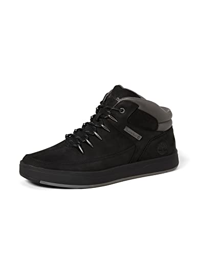(-40%) Timberland Herren Sneaker Davis Square Mid Hiker Black Nubuck (schwarz), Größe:47.5
