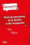 Droit Civil Les Personnes La Famille Les Incapacits Mmentos