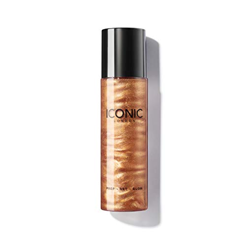 ICONIC LONDON Prep-Set-Glow | Hydrating + Setting + Glowing Spray, 3-in-1 Formula for a Dewy, Radiant Finish, Cruelty-Free, Vegan Makeup, 4.22 Fl oz