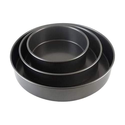 Chicago Metallic Nonstick 3-Piece Round Cake Pan Set Excellent Value A great choice for baking