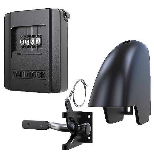 Gate Lock – Secure Keyless Fence Lock and Latch with 2-Way Access – Strong Durable System for Theft Prevention and Home Security, Easy Installation on Wood or Vinyl Gates/Fences (Regular – 1-Pack)