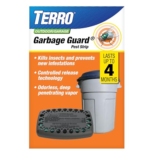 Terro T800 Garbage Guard Trash Can Insect Killer - Kills Flies, Roach, Maggots, Beetles, and Insects in Outdoor Garbage Can
