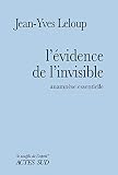Lvidence De Linvisible Anamnse Essentielle Le Souffle De Lesprit