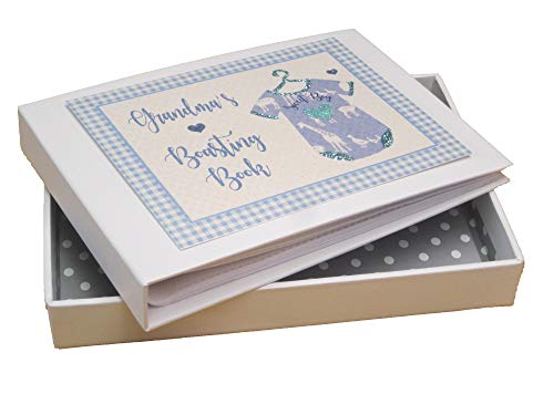 White Cotton Cards Grandma's Boasting Book Photo Album Blue Vest (BV3T)