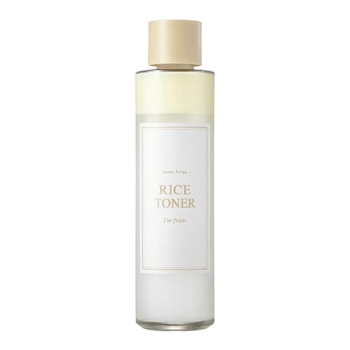 I'm from Rice Toner for Sensitive Skin, Rice Extract from Korea, Glow Essence with Niacinamide, Hydrating, Vegan, Alcohol Free, Fragrance Free, Peta Approved, K Beauty Toner, 5.07 Fl Oz