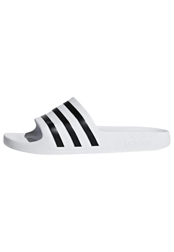 (-30%) adidas Unisex-Erwachsene Adilette Aqua Badeschuhe, Weiß (Footwear White/Core Black/Footwear White 0), 43 EU