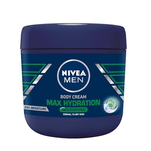 (-14%) NIVEA Men Max Hydration Nourishing Body Cream - 400 ml (voor Normale tot Droge huid)