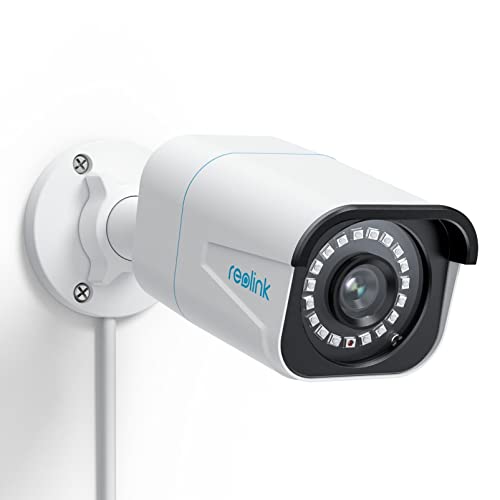 REOLINK 4K/8MP Wired Security PoE IP Camera, Human/Vehicle/Pet Detection, Time-Lapse, 100ft IR Night Vision, Work with Smart Home, Up to 512GB microSD Card, Outdoor/Indoor Surveillance, RLC-810A