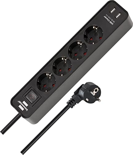 (-43%) Brennenstuhl Ecolor Steckdosenleiste 4-Fach mit USB-Ladebuchse