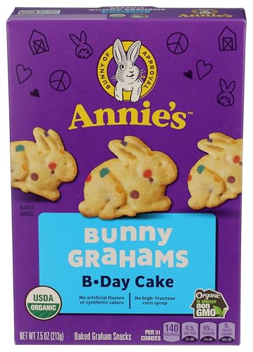 Annie's Organic Birthday Cake Bunny Graham Kids Snacks, 7.5 oz