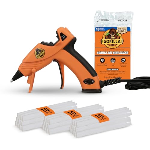 Gorilla Mini Hot Glue Gun Kit Pack Of 1 Mini Hot Glue Gun And 30