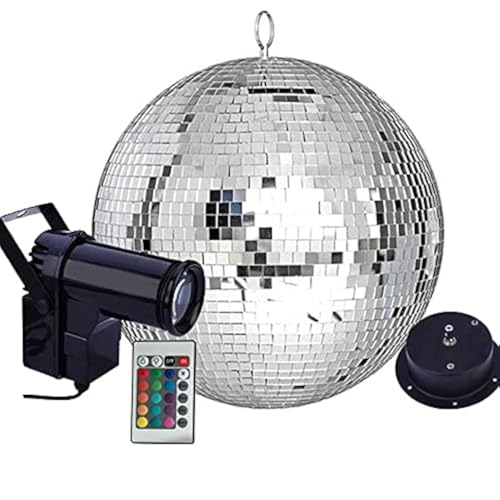 Alytimes Mirror Disco Ball - 8-Inch Cool and Fun Silver Hanging Party Disco Ball –Big Party Decorations, Party Design