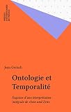 Ontologie Et Temporalit Esquisse Dune Interprtation Intgrale De Sein Und Zeit Epimthe