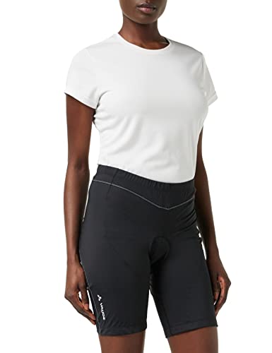 🔥 STARKER PREIS (-50%) VAUDE Women's Active Pants, funktionelle Radhose, atmungsaktiv, elastisch, schnelltrocknend, funktionelles Sitzpolster, Passform: Slim fit, black uni, 38
