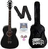 Intern INT38CBKG 38 Inches basswood Cutaway Right Handed Acoustic Guitar Kit