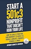 Start A 501c3 Nonprofit That Doesnt Ruin Your Life How To Legally Structure Your Nonprofit To Avoid Irs Trouble Lawsuits Financial Scandals More Nonprofit Law Series Book 1