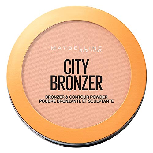 Maybelline New York City Bronzer & Contour Powder, Ultra-Blendable Soft-Milled Pigments for a Silky Smooth Sunkissed Glow, Warm and Natural Sun Kissed Glow, Shade: 250 Medium Warm