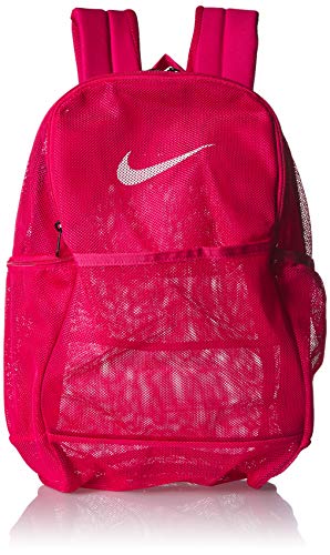pink mesh backpack