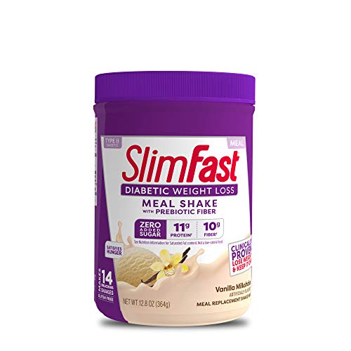 SlimFast Vanilla Milkshake Diabetic Weight Loss Meal Shake Mix Best for Diabetics