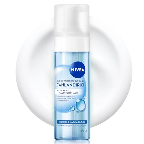 ⚡ BLITZDEAL (-57%) NIVEA Erfrischendes Gesichtsreinigungsmousse, 150 ml, Gesichtsreinigungsschaum mit Aloe Vera und feuchtigkeitsspendender und beruhigender Hyaluronsäure, Foaming Cleanser für normale bis Mischhaut