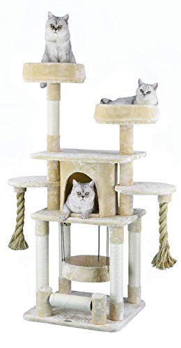 Go Pet Club 57.5-Inch Cat Tree Jungle Rope Condo