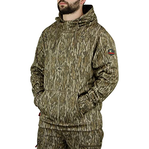 Mossy Oak Mens Camo Hunting Hoodie Performance Fleece