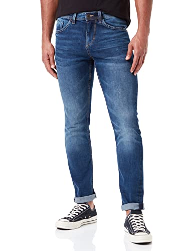 (-44%) TOM TAILOR Herren Josh Regular Slim Jeans 10281 - Mid Stone Wash Denim 32W / 32L