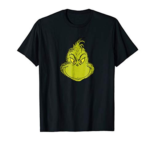 Dr. Seuss Classic Grinch Face T-shirt T-Shirt