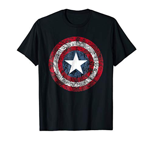 Marvel Captain America Avengers Shield comic T-Shirt