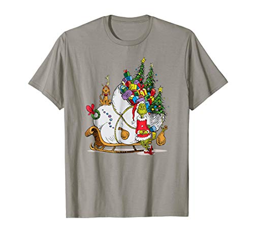 Dr. Seuss Grinch Sleigh T-shirt T-Shirt