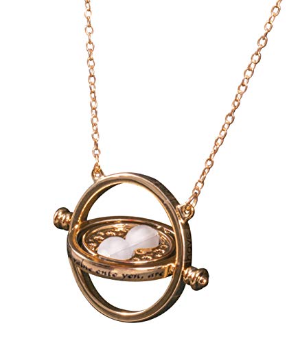 Harry Potter Hermione Granger Time Turner Necklace, Officially Licensed Harry Potter Accessory Gold