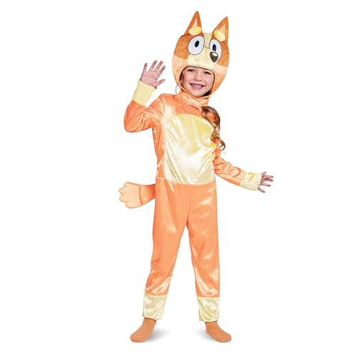 Disguise Bingo Costume for Kids, Official Bluey Character Outfit with Jumpsuit and Headpiece, Classic Toddler Size Small (2T)