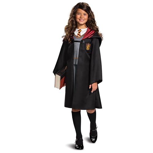 Disguise Harry Potter Hermione Granger Classic Girls Costume, Black & Red, Kids Size Medium (7-8)