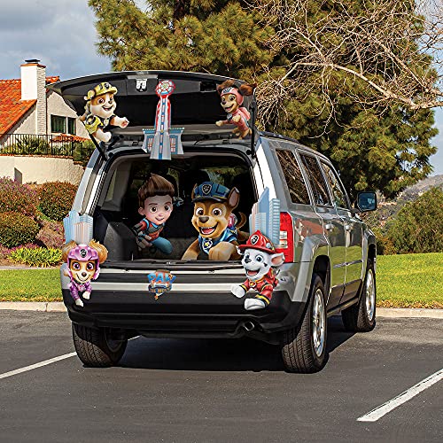 Paw Patrol Trunk or Treat Decorations for Car, Official Chase Police Dog Car Trunk Decorations for Halloween, Kit with Themed Panels for Cars and SUVs
