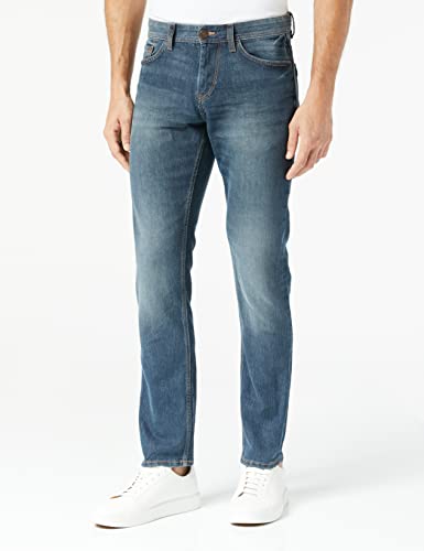 (-32%) TOM TAILOR Herren Marvin Straight Jeans, 10281 - Mid Stone Wash Denim, 33/34