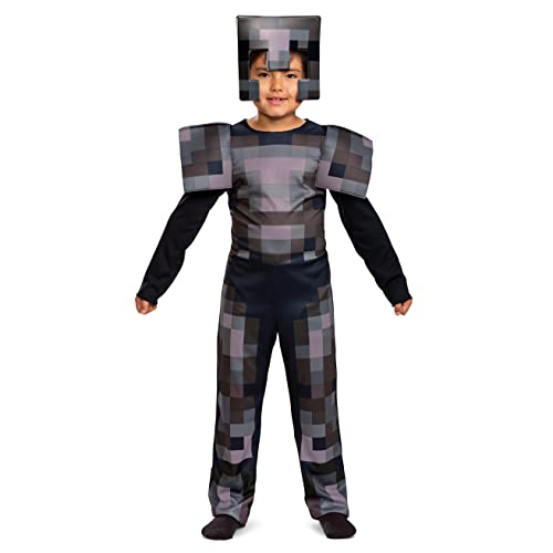 Disguise Minecraft Netherite Armor, Official Minecraft Costume for Kid, Large (10-12)