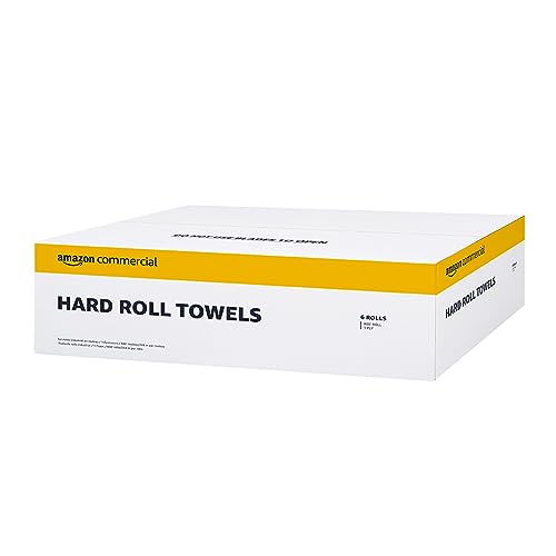 AmazonCommercial 1-Ply White H...d |800 feet per Roll (6 Rolls