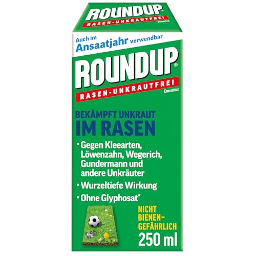 (-19%) Roundup Rasen-Unkrautfrei 250 ml Konzentrat gegen Rasenunkräuter im Rasen