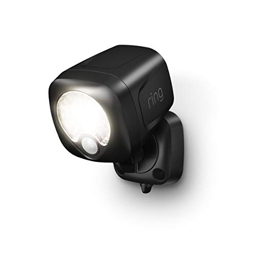 Ring Spotlight Battery — Motion-activated spotlight, bright LEDs, works with Amazon Sidewalk, Black