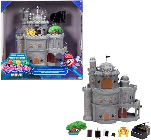 Super Mario Galaxy Movie 12" Deluxe Three-Story Bowser Castle Playset for $13 + free shipping w/ Prime