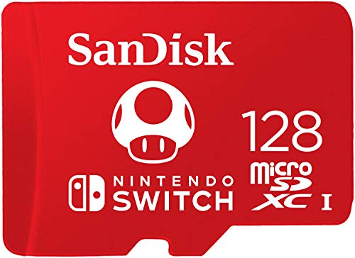 SanDisk 128 Go microSDXC Carte pour Nintendo Switch, Produit sous licence Nintendo, jusqu'à 100 MB/s UHS-I Class 10 U3